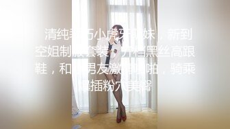 【模特写真拍摄丶探花】现场拍摄气质模特，空姐制服性感黑丝，摆出各种姿势，脱光光掰开穴