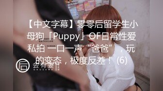 【中文字幕】零零后留学生小母狗「Puppy」OF日常性爱私拍 一口一声“爸爸”，玩的变态，极度反差！ (6)