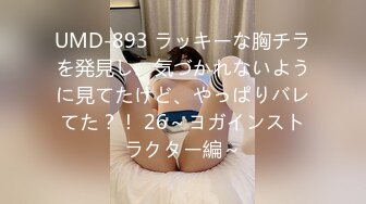 UMD-893 ラッキーな胸チラを発見し、気づかれないように見てたけど、やっぱりバレてた？！ 26～ヨガインストラクター編～