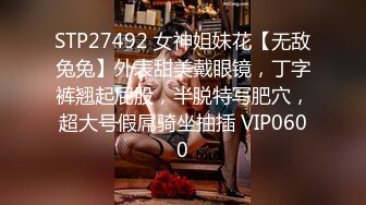 STP27492 女神姐妹花【无敌兔兔】外表甜美戴眼镜，丁字裤翘起屁股，半脱特写肥穴，超大号假屌骑坐抽插 VIP0600