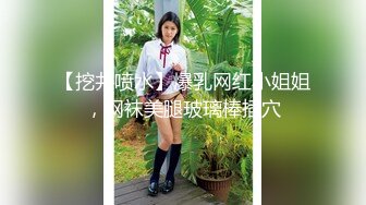 【挖井喷水】爆乳网红小姐姐，网袜美腿玻璃棒插穴